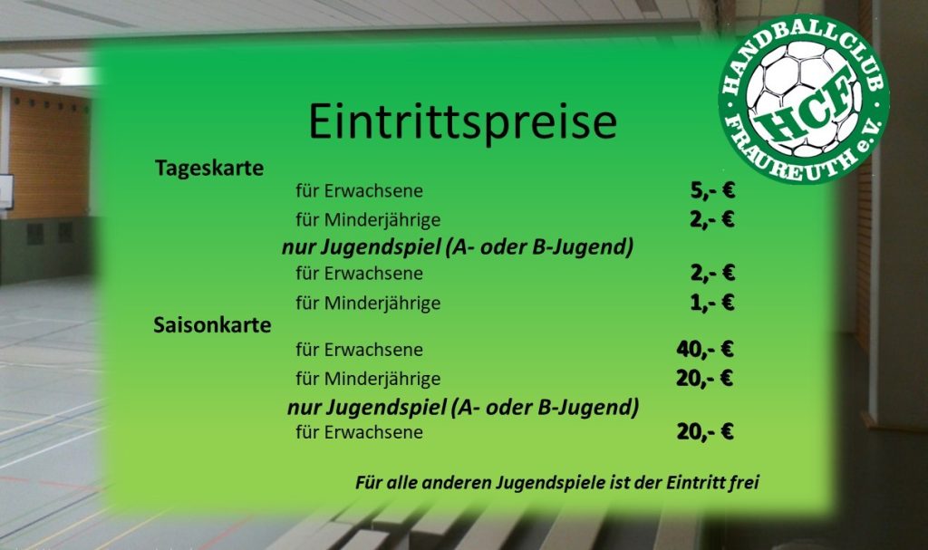 Saisonkarten am Einlass erhältlich